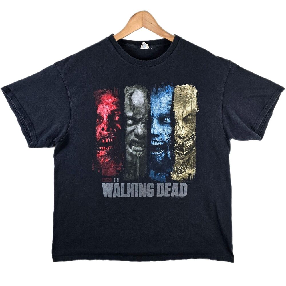 The Walking Dead T-Shirt Men’s Size XL Black AMC Zombie Horror Movie Vintage